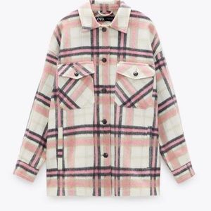 Zara | plaid Shacket oversized